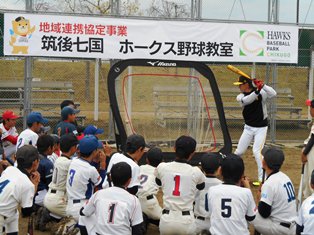 牧原大成選手のバッティング指導