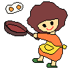 料理をする人のイラスト