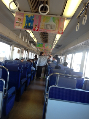 電車内の写真