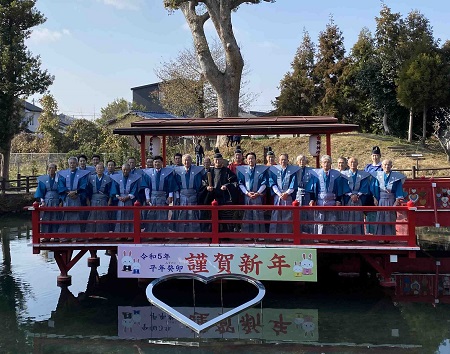 水田天満宮元旦祭の写真