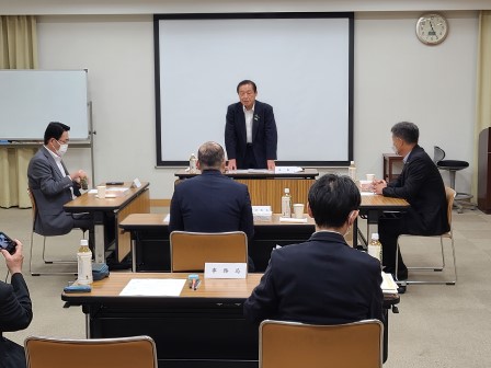 福岡県市長会正副会長会議の写真