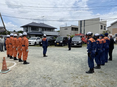 第48回福岡県救助技術指導会出場に伴う展示訓練の写真