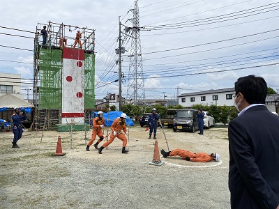 展示訓練の様子