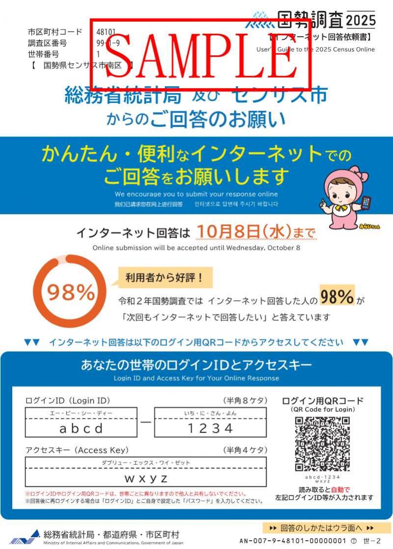 インターネット回答依頼書