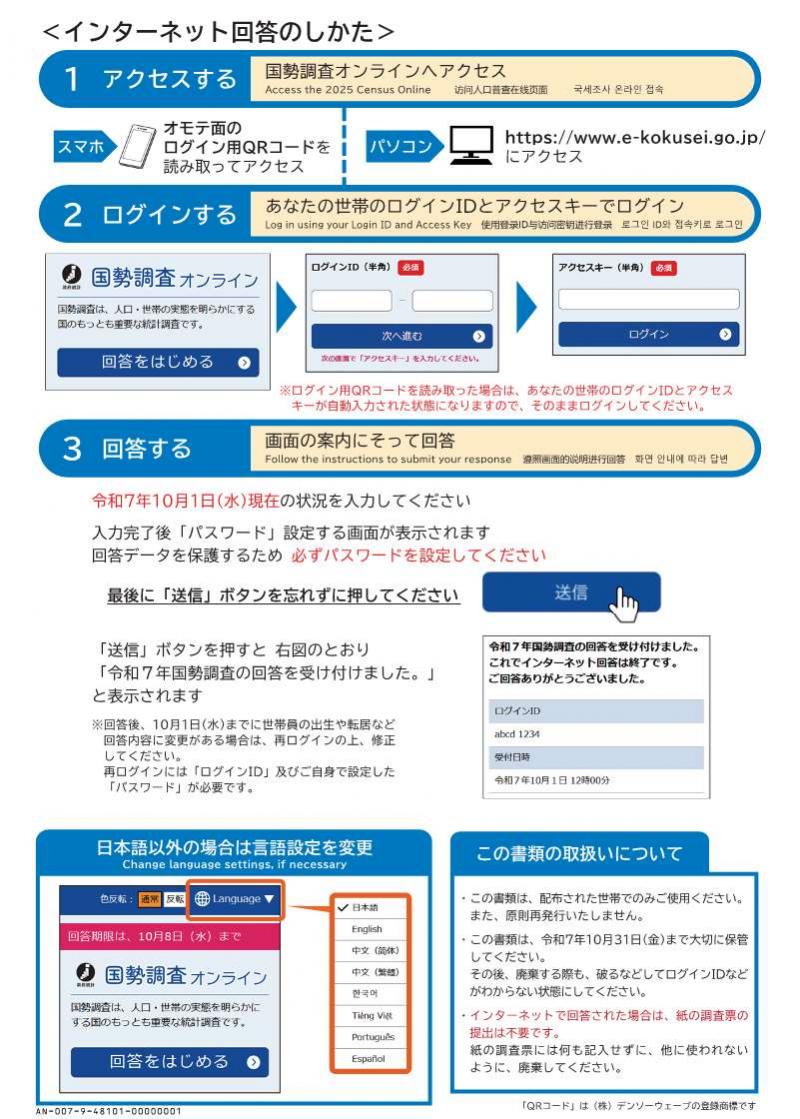 インターネット回答依頼書2