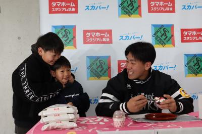 ホークス池田選手試食