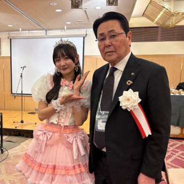 Mireiさんと市長 Mireiさんと市長