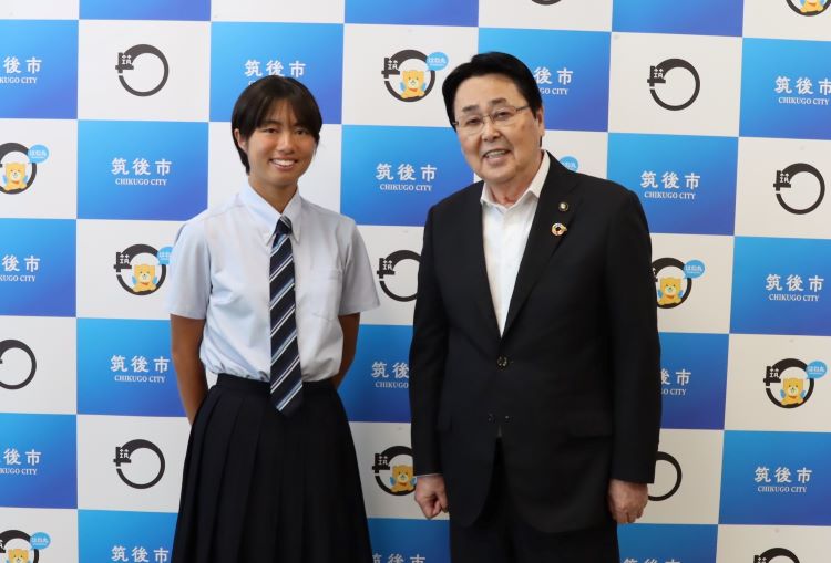 田中さん表敬訪問 田中さん表敬訪問