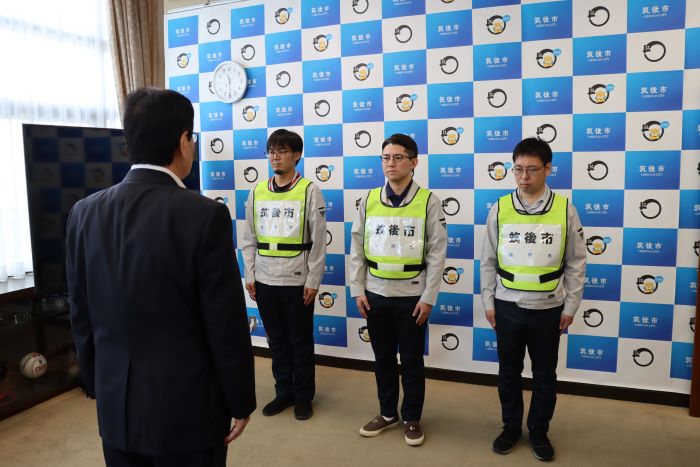 災害派遣壮行式